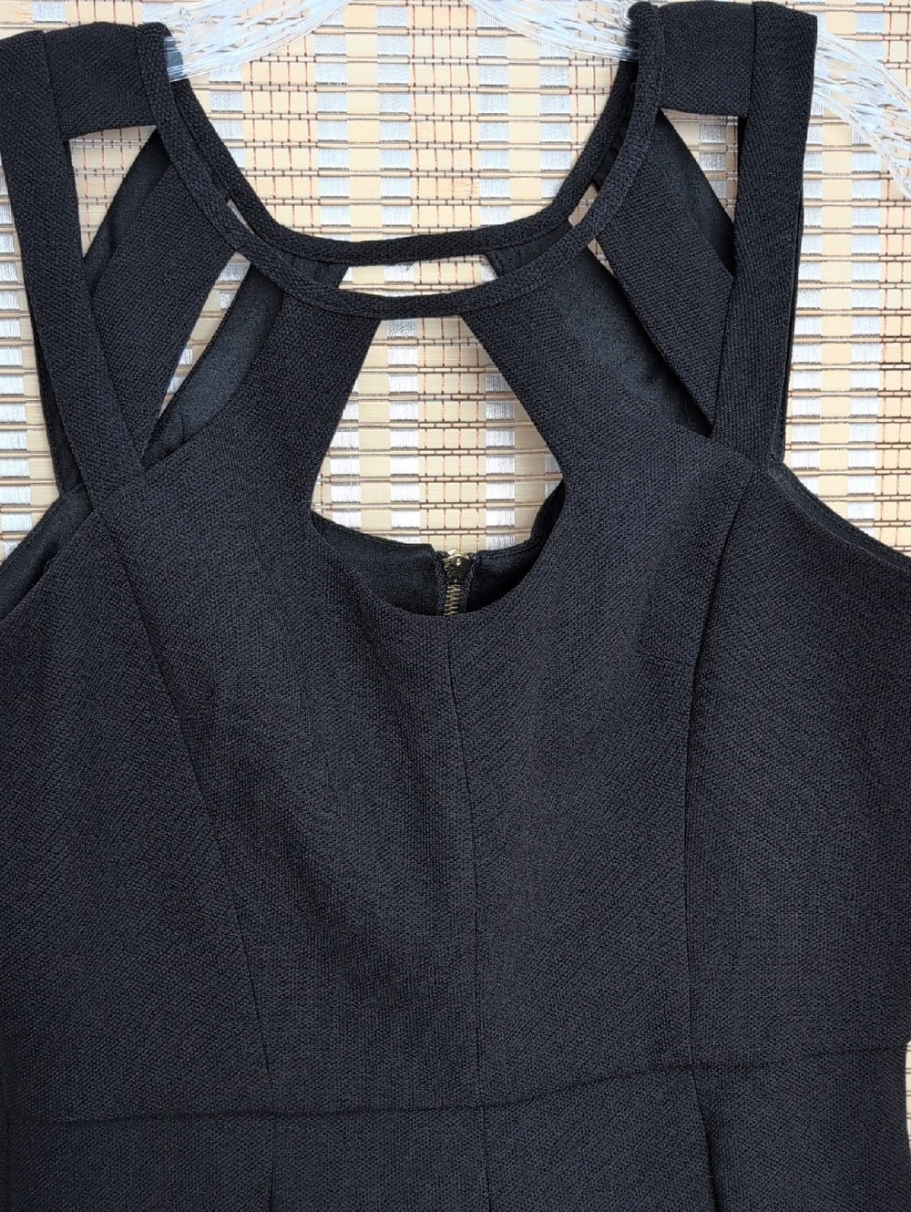 Betsey Johnson Black Cutout Fit-and-Flare Mini Dress - Picture 3 of 6